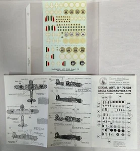 NEU Vintage Tauro Modell 72-508 Nocciola Chiaro Militär Krieg Flugzeug Aufkleber 1/72 (C3) - Bild 1 von 5