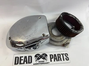 Harley chrome Ultima Performance air cleaner filter cover Mikuni - Foto 1 di 8