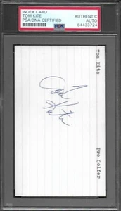 Tom Kite PGA 1 Major SIGNED AUTOGRAPH 3x5 INDEX CARD PSA / DNA AUTHENTIC - Bild 1 von 2