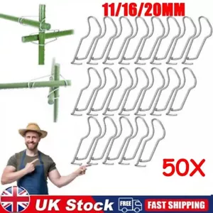 50x Plant Connecting Buckles Vegetable Trellis Wire Clip Plant Cages Connector - Picture 1 of 11