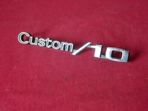 NOS 1969 70 71 72 Chevrolet Truck Custom 10 Fender Emblem GM 3944759 OEM - Picture 1 of 8