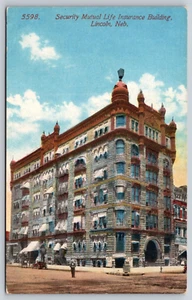 Postcard Security Mutual Life Insurance Building Lincoln Nebraska - Picture 1 of 2