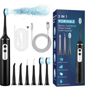 Toothbrush with Water Flosser Combo 3in1 Ultrasonic Toothbrush Dental Oral Irrig - Picture 1 of 9