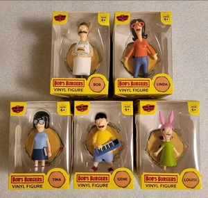 Bob's Burgers Juego de 5 Figuras Tina Louise Gene Linda Bob 4" NUEVO Culturefly  - Imagen 1 de 1