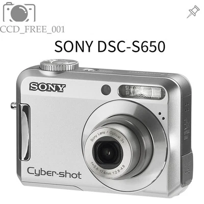 SONY DSC-S650 7.2MP CCD Vintage Digital Camera with 3x Optical Zoom Silver - Image 1 of 4