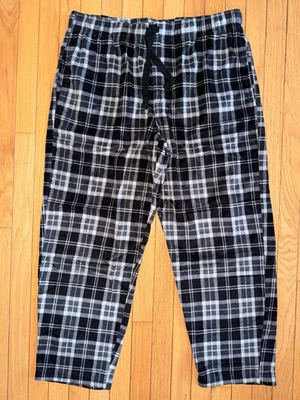 男式全新无标签 Fruit of the Loom 格子加绒休闲裤睡衣尺寸 XL 40-42 — 第 1/4 张图片