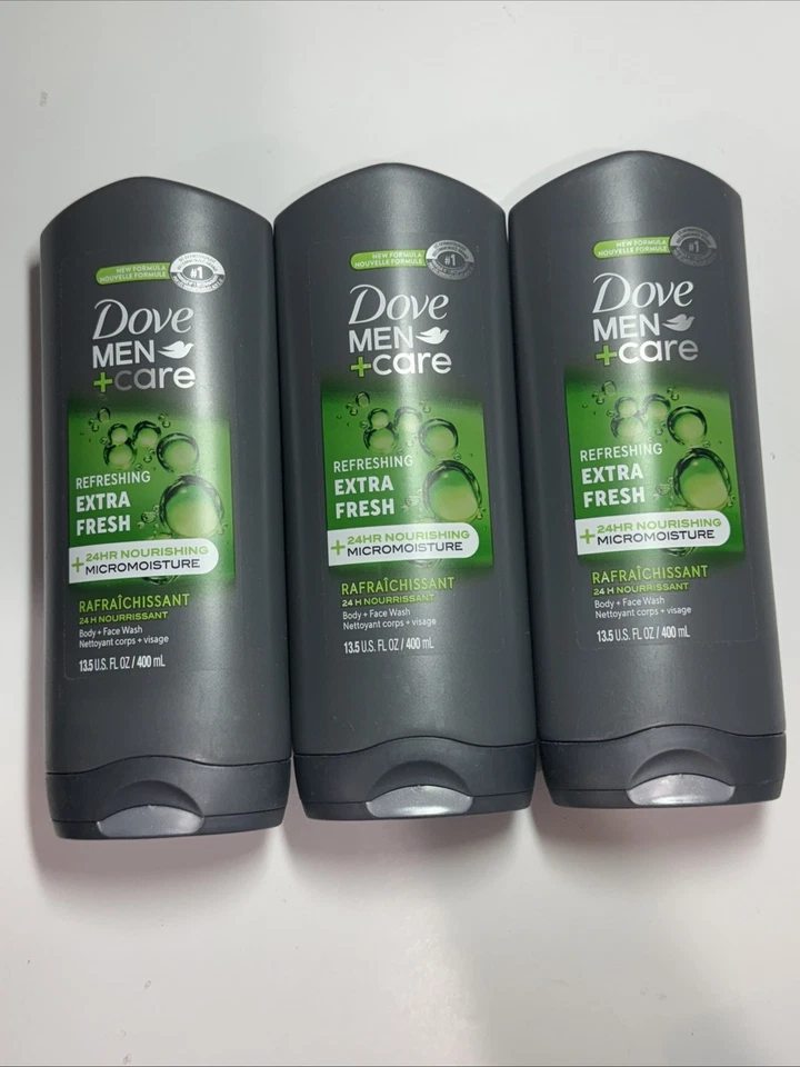 3 Dove Men + Care Men + Cuidado Body and Face Wash Extra Fresco Foto 1 de 1