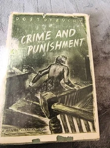 Crime and Punishment by Fyodor Dostoyevsky HC DJ 1950 Classic Literature - Picture 1 of 5