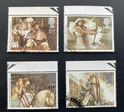 GB 1985  Arthurian Legends set Lancelot, Galahad etc SG 1294 - 1297  fine used - Image 1 of 2