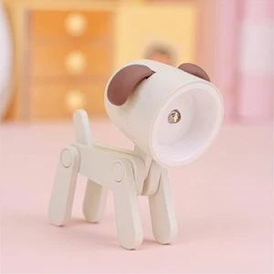 Cute Night Light for Kids, Mini Led Table Desk Lamp, Decorative Dog Off-white - Picture 1 of 5