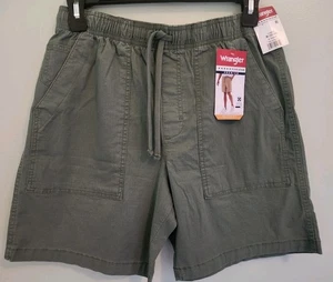 Wrangler Herren MEDIUM 32-34 Pull-On Relaxed Fit Shorts GRÜN 8" Stretch #10725 - Bild 1 von 4
