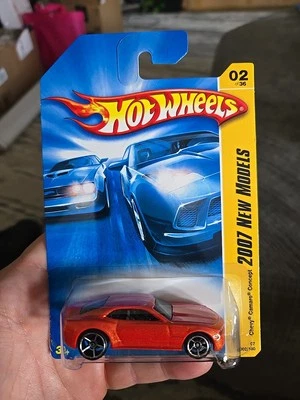2007 Hot Wheels #2 New Models 2/36 CHEVY CAMARO CONCEPT Orange Variant  - Image 1 of 4