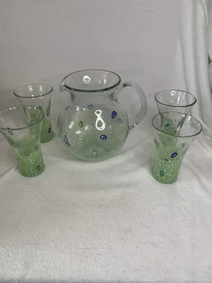 Jarro verde Amici Monet e copos altos de bola (4) - Imagem 1 de 4