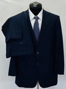 RICHARD JAMES SAVILE ROW Exclusive Men's Designer Pinstripe Business Suit SZ 42 - Picture 1 of 10