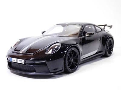 PORSCHE 911 - 992 GT3 noir & bandes DESIGN 1/18 2023 - Immagine 1 di 4
