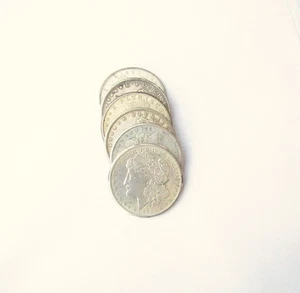 1921 S G/F MORGAN DOLLARS (6 TOTAL) #400152 - Picture 1 of 2