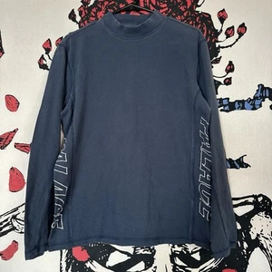 2015 Palace Long Sleeve Blue Pique T-Shirt Skate Skateboard Streetwear RARE S - Imagen 1 de 6