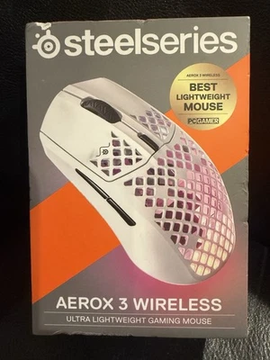 Steelseries Aerox 3 Wireless Ultra Lightweight Gaming Mouse (Snow White) - Image 1 of 3