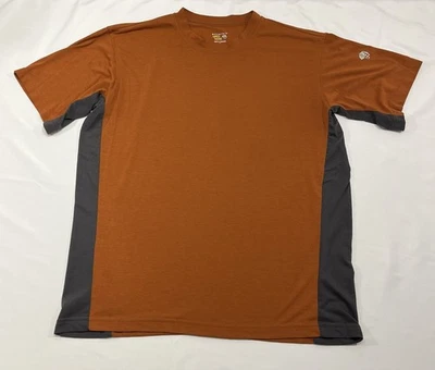 Vtg Mountain Hardwear T Shirt Mens XL Rust Orange / Gray Hiking Camping Outdoor - Image 1 of 4