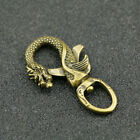 5.8CM Collection Curio Chinese Bronze 12 Zodiac Animal Key Ring Pendant Statue