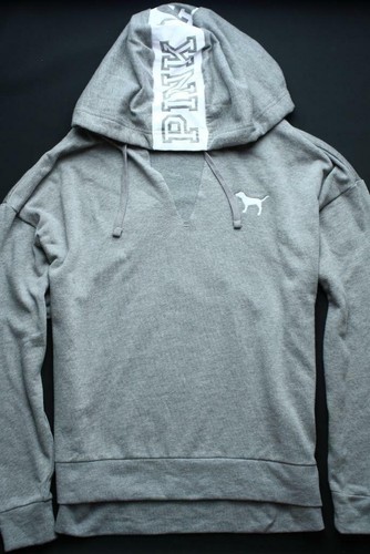 UNDERCOVER Felpa con cappuccio Victoria's Secret ROSA felpa in pile pullover collo diviso nuova con etichetta