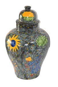 Mexikanische Kunst handbemalt Talavera Ingwer Glas von Meister Potter J. Vazquez - Bild 1 von 6