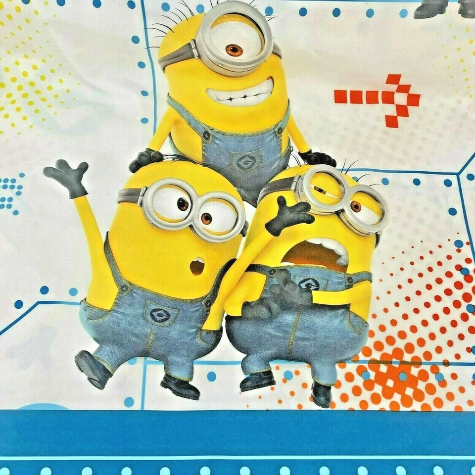 Minions Despicable Me Twin Flat Sheet Universal Studios Movies 100% Polyester - Image 1 of 4