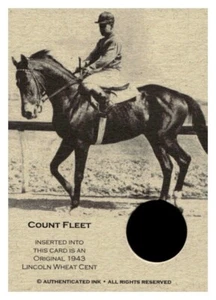 COUNT FLEET 1943 Penny Rare Collector Coin Card - Picture 1 of 1