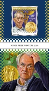 Nobel Prize Winners Physics Medicine MNH Stamps 2018 Sierra Leone S/S - Picture 1 of 1
