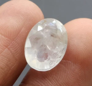 Natural White Sapphire Oval Sapphire 6.00 Cts 12.5x9.5 mm September Birthstone - Picture 1 of 5