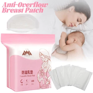 100 PIEZAS Parches de lactancia desechables transpirables para senos antidesbordamiento - Imagen 1 de 13