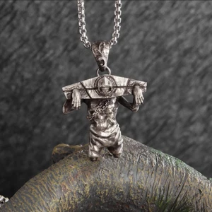 Imprisoned Monster Jewelry Vintage Silver Sexy Gothic Torture Pendant Necklace - Picture 1 of 9