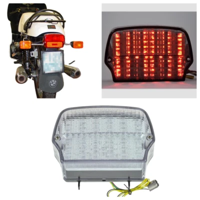 Luz trasera LED + señal de giro compatible con BMW R65 y R65T y R65LS y R65RT Foto 1 de 4
