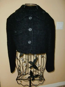 DAMAS~DOLCE&GABBANA~ITALIA~ITIERRE~NEGRO~CORTADO~LANA/NYLON~TALLA 44EUR/8US~LINDA - Imagen 1 de 9