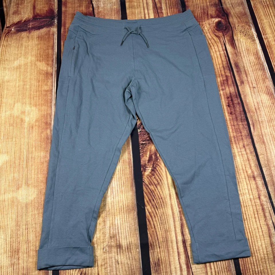 Pantalones Patagonia Mujer XL Gris Pull On Puños Algodón Orgánico Vagabundo 26" Entrepierna Foto 1 de 4