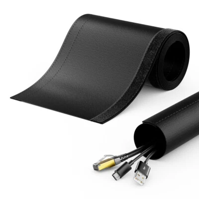 1,5m Kabelschlauch Kabel Organizer Klettverschluss Kabelkanal Kabelmanagement - Bild 1 von 4