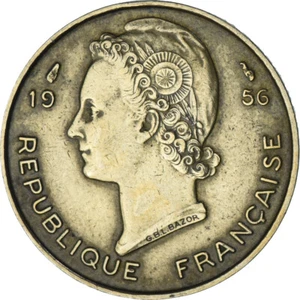 [#1250285] Coin, French West Africa, 10 Francs, 1956, Paris, MS, Aluminum-Bronze - Picture 1 of 2
