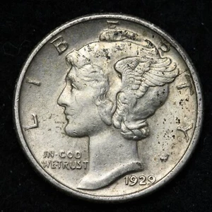 1929 Mercury Silver Dime CHOICE UNC *UNCIRCULATED* MS E357 SNN - Picture 1 of 2