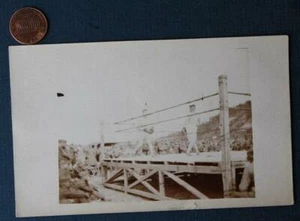 1918 World War I Era Doughboy Soldiers German Boxing Scene Real Photo postcard-- - Picture 1 of 1