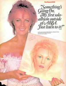 1982 Abba/Frida "Something's Going On" Album Release Industry Promo Reprint Ad - Picture 1 of 1