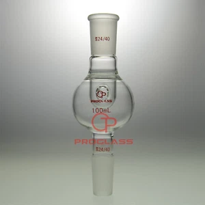Laboratory  100mL Glass Anti-Foam Adapter top Joint 24/40 - Picture 1 of 3