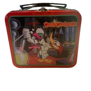  VINTAGE 1997 Woody Woodpecker Collectible Small Lunchbox Tin 4 1/2" x5 1/2" - Picture 1 of 7