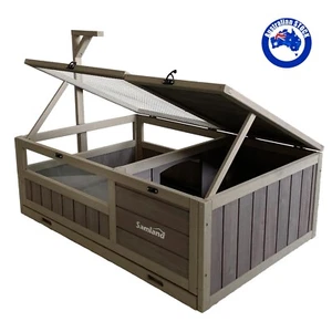 Wooden Tortoise House Habitat Reptile Cage Enclosure Weatherproof Bottom DTT2414 - Picture 1 of 5