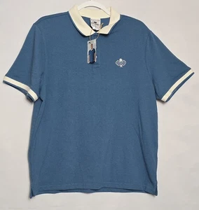 Polo uomo Aldi's Crane Pickleball blu nuova con etichetta taglia L - Foto 1 di 6