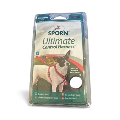 SPORN Ultimate Control Dog Harness Medium Sized Dog Black Nylon “19.5 - 32” - Image 1 of 2