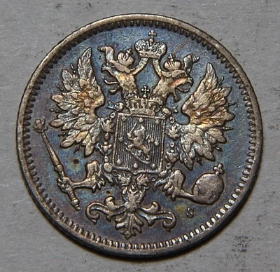 Finlandia 1875 ¡25 penios tonificados! -5083- Foto 1 de 2