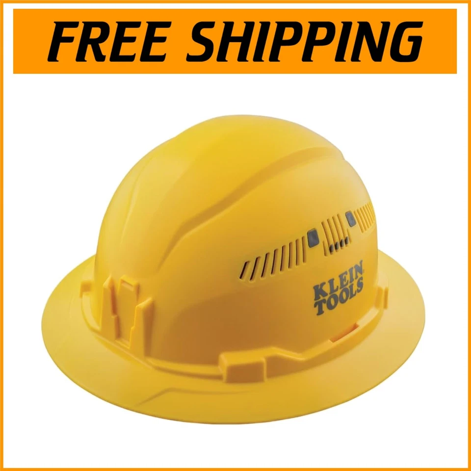 Sombrero duro ligero ventilado compatible con ANSI - ala completa y flujo de aire ajustable Foto 1 de 4