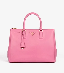 Prada Begonia Saffiano Lux Leather Large Galleria Tote - Picture 1 of 11