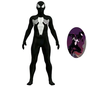 Symbiote Spiderman Costume Spider-Man Cosplay Bodysuit for Kid Adult Men‘s Outfi - Picture 1 of 8