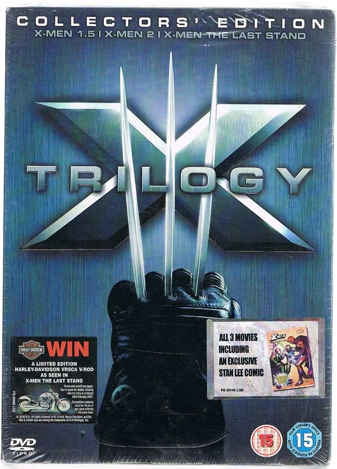 X-MEN TRILOGY MOVIE 1-3 FILM COLLECTION DVD COLLECTOR'S EDITION PART 1 2 3 UK R2 - Image 1 of 1